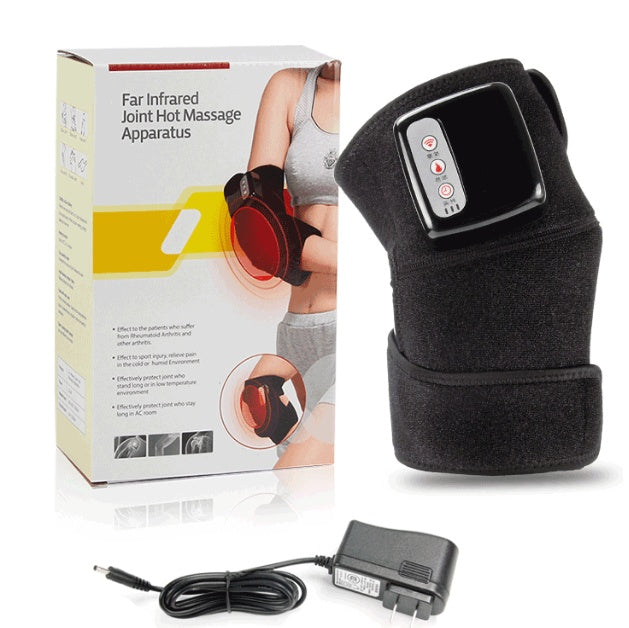 Appareil de massage électrique infrarouge pour le genou, enveloppant le coude, thérapie par vibrations, appareil de physiothérapie, soulagement de la douleur - LUXARAH