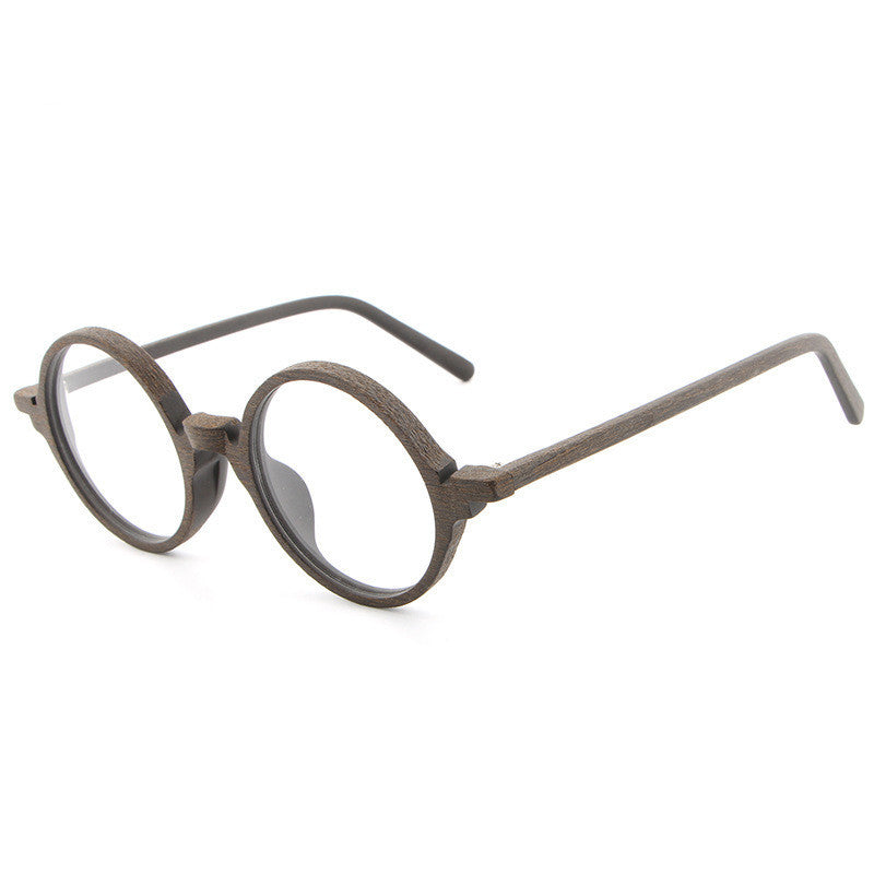 Monture de lunettes en bois avec plaque, style rétro, nouvelle collection