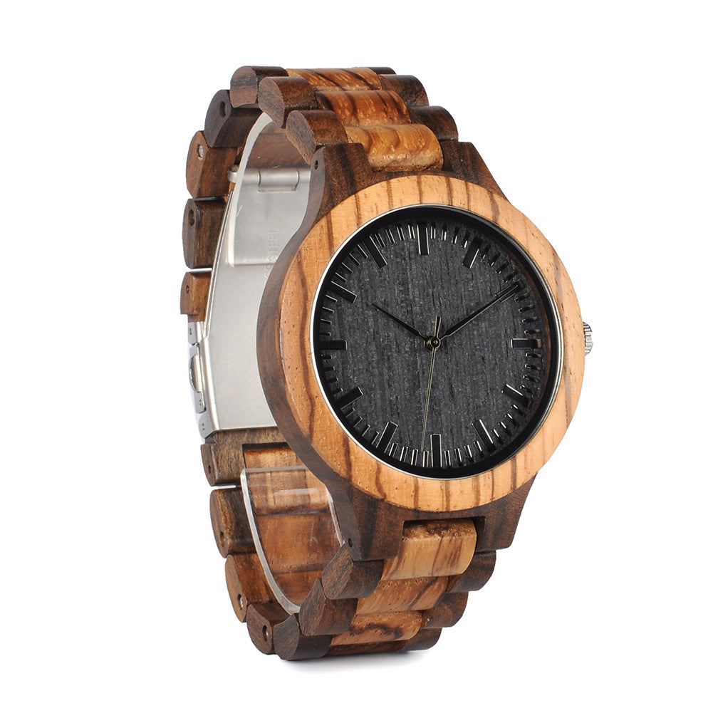 Montre à quartz Inter-Wood pour homme - LUXARAH
