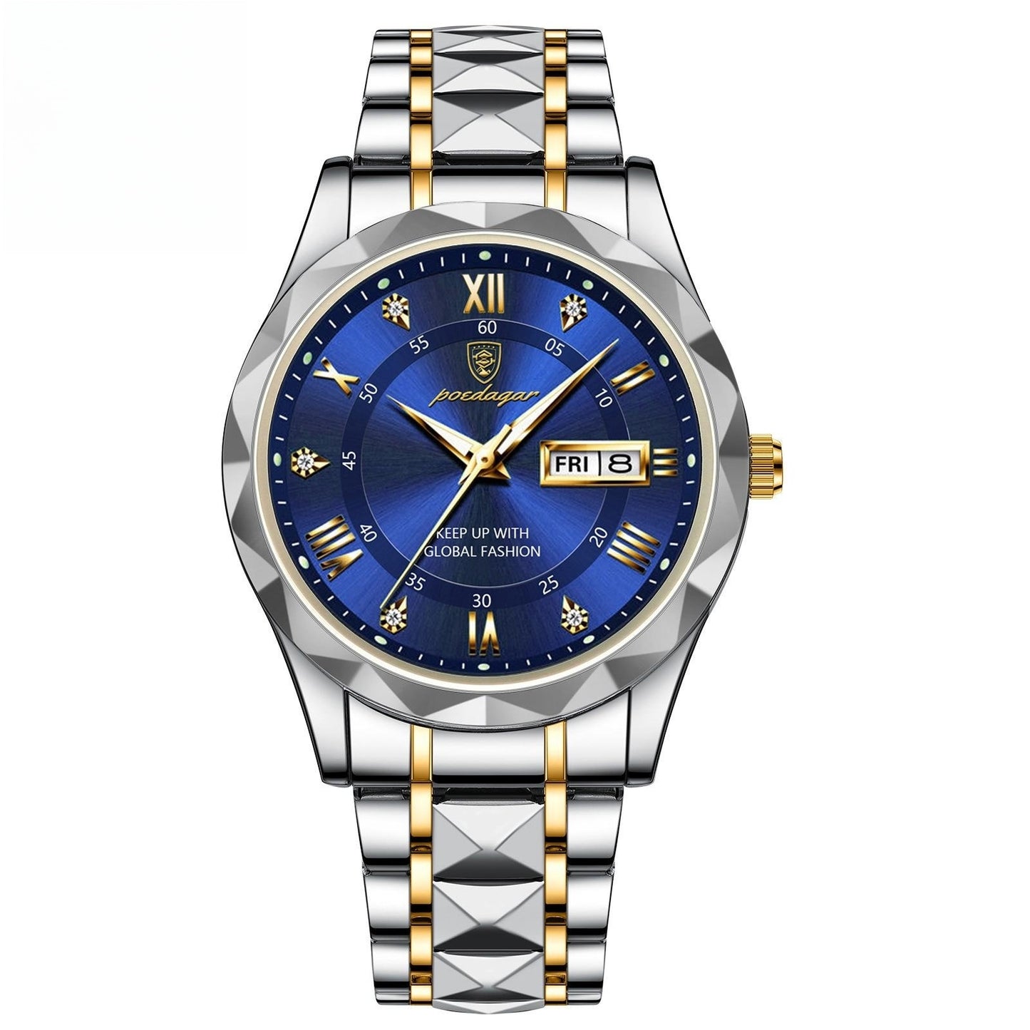 Montre à quartz lumineuse étanche pour homme avec double calendrier - LUXARAH