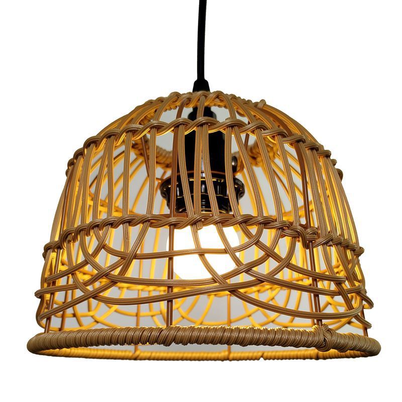 Lustre américain simple en rotin tissé à la main - LUXARAH