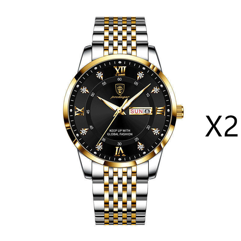 Nouvelle montre homme étanche avec calendrier lumineux - LUXARAH