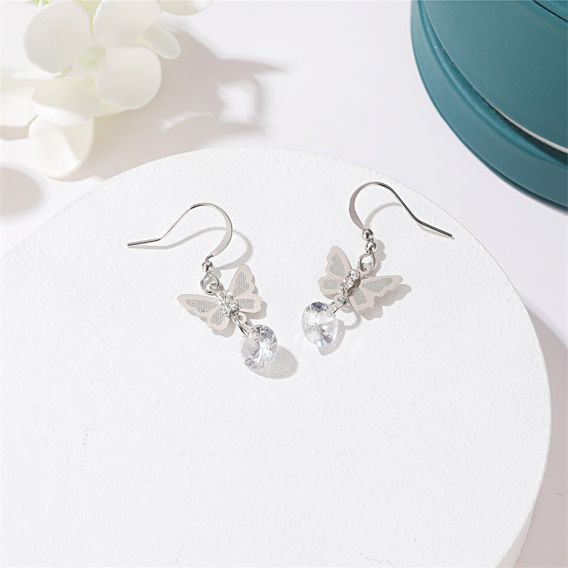 Boucles d'oreilles Chic & Brillantes - Zircon Éclatant, Élégance Tendance
