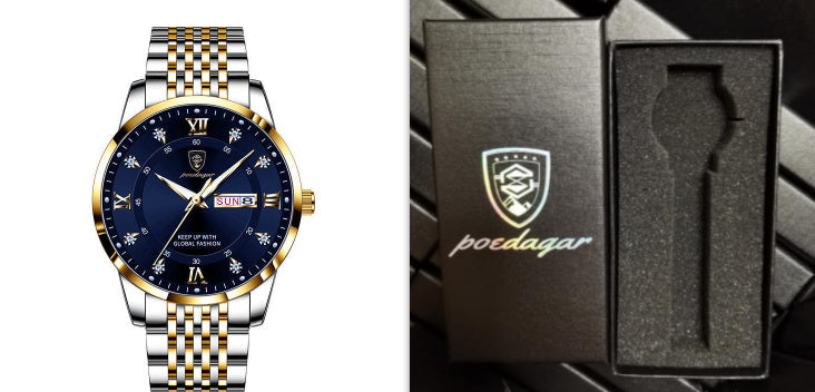Nouvelle montre homme étanche avec calendrier lumineux - LUXARAH