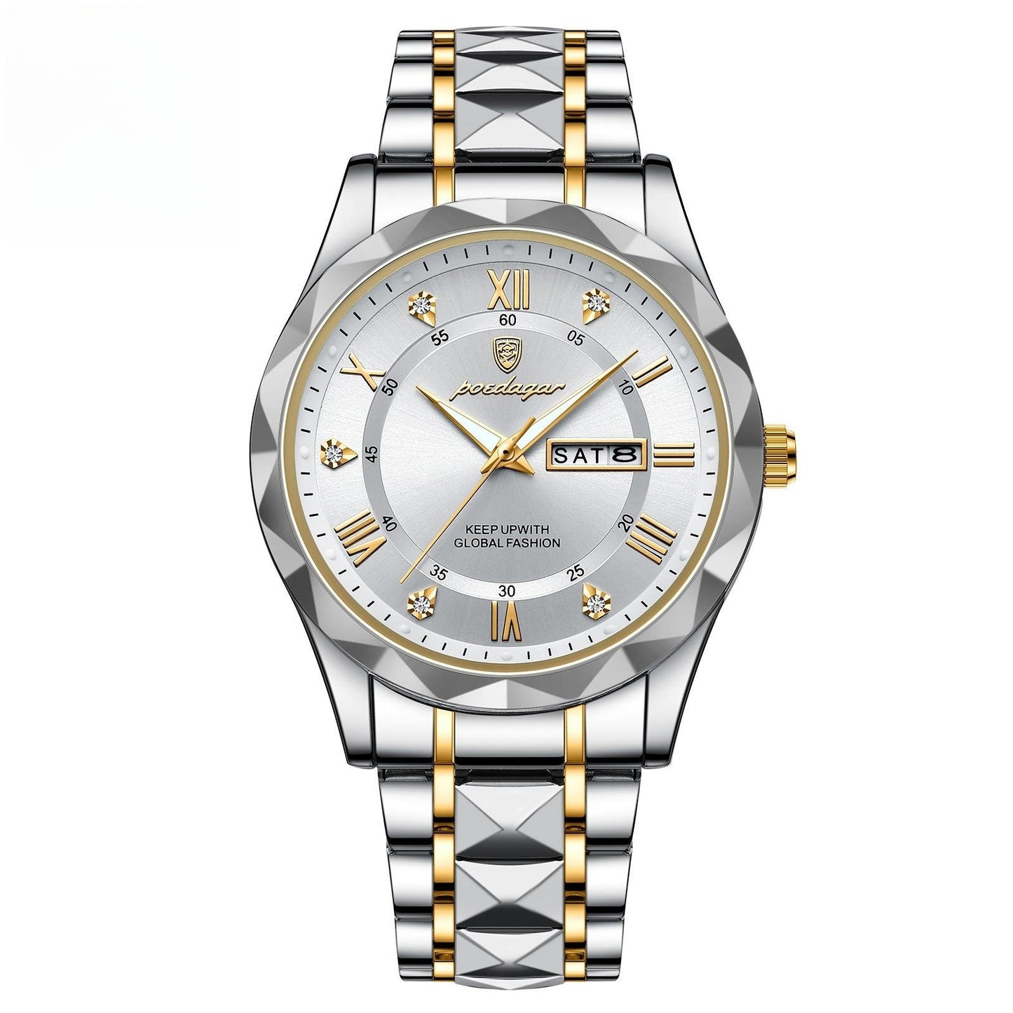 Montre à quartz lumineuse étanche pour homme avec double calendrier - LUXARAH