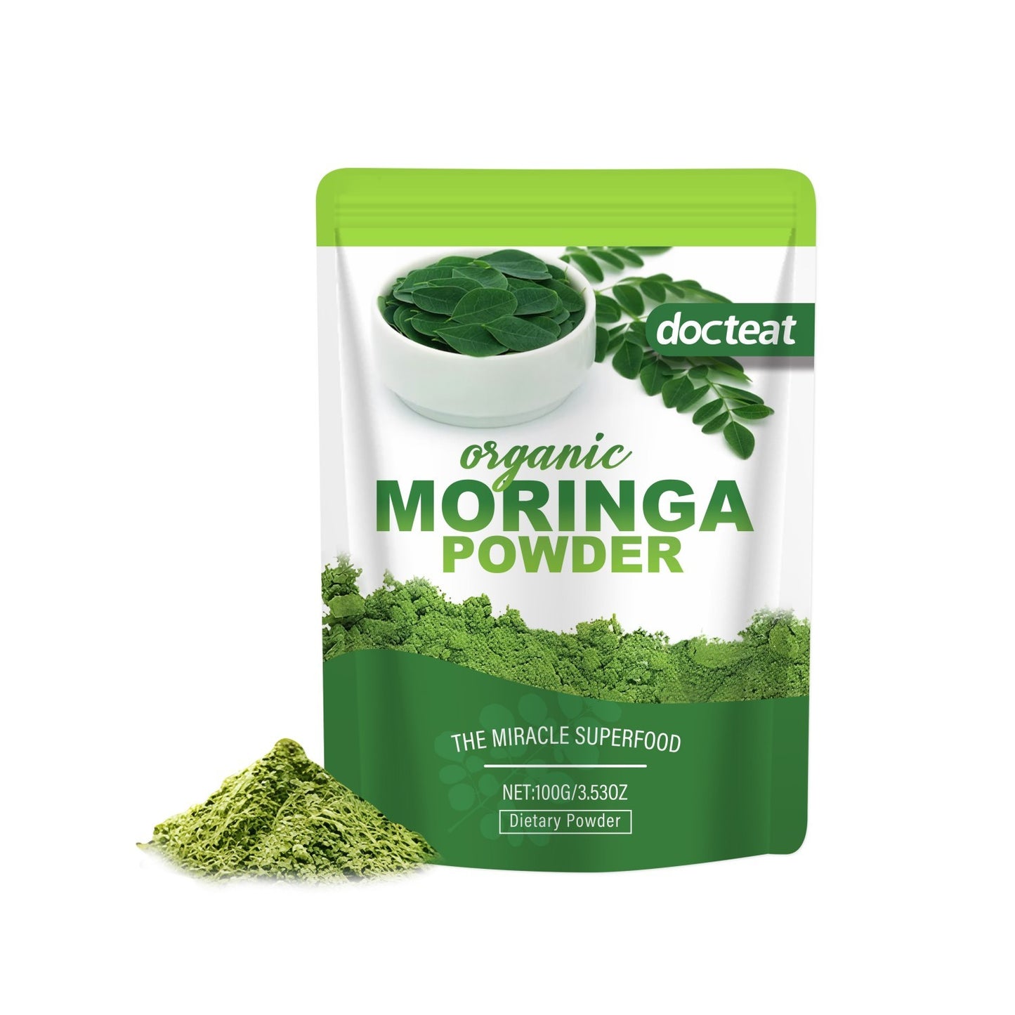 Poudre nutritionnelle diététique de Moringa - LUXARAH