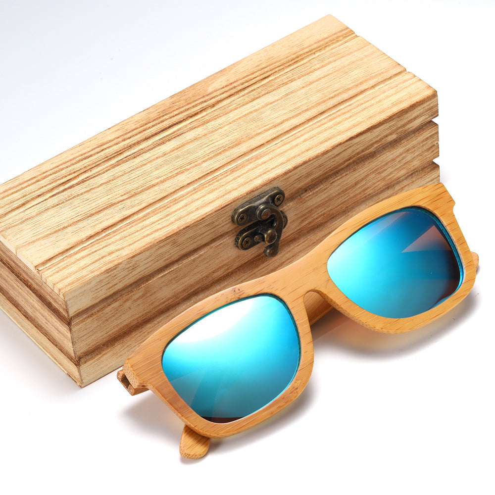 Nouvelles lunettes de soleil tendance en bambou