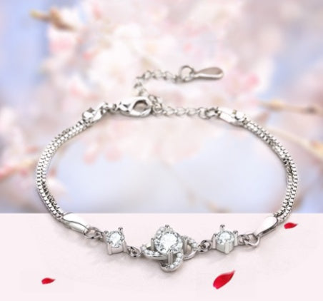 Collier en argent sterling 925 pour femme, pendentif cœur éternel, mosaïque de zircons, cadeau