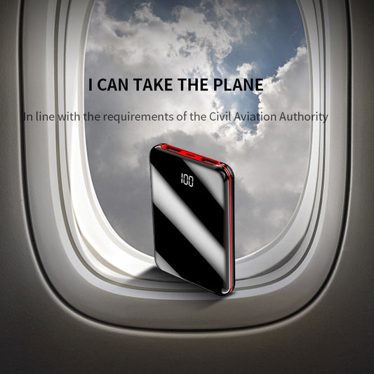 Batterie externe 8 W, chargeur portable à charge rapide avec double sortie USB pour téléphone