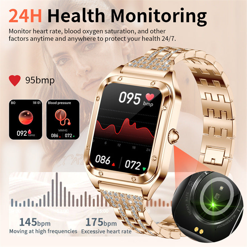 Montre connectée multifonctionnelle pour femmes, nouvelle montre de sport intelligente pour la surveillance de la santé - LUXARAH