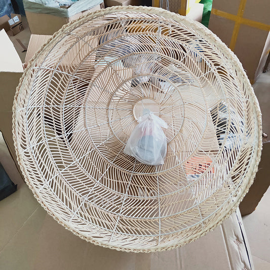 Lustre en rotin de luxe léger Art Villa Lamps - LUXARAH