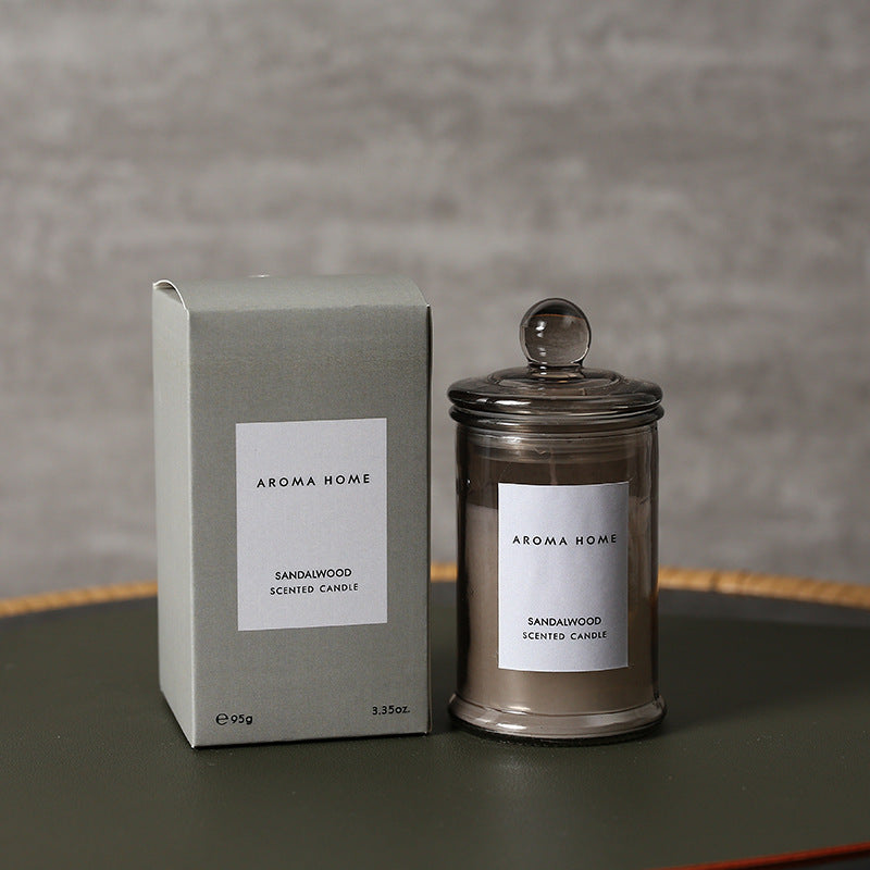 Bougie d'aromathérapie en cire de soja en forme de théière