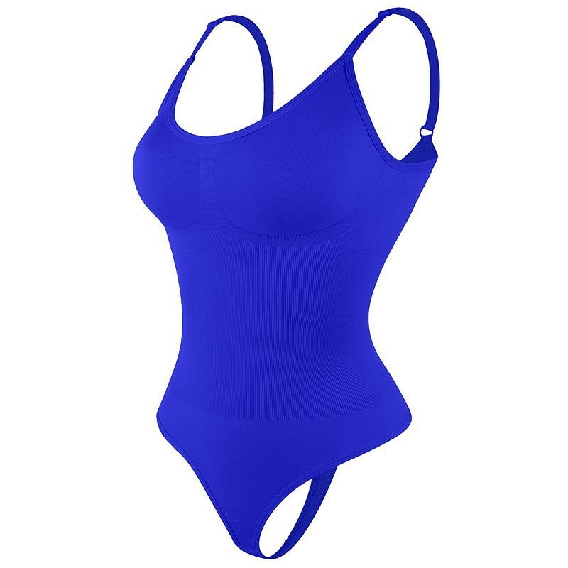 Combinaison à bretelles pour femme, style décontracté, sans coutures, slim, corset moulant