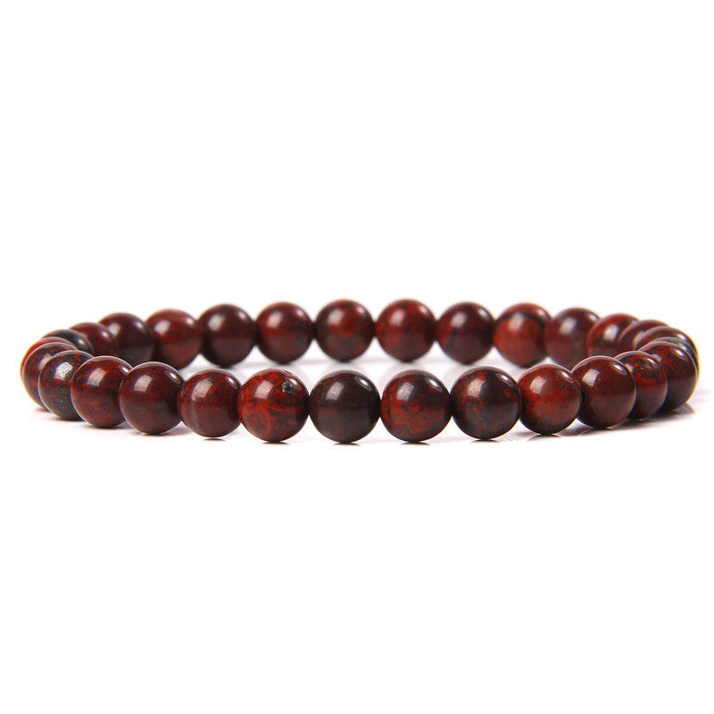 Bracelet en pierre naturelle de 6 mm, tissé à la main, bracelet énergétique - LUXARAH