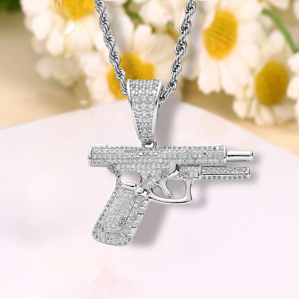 Nouveaux colliers Colliers hip-hop Incrustations de diamants créatives