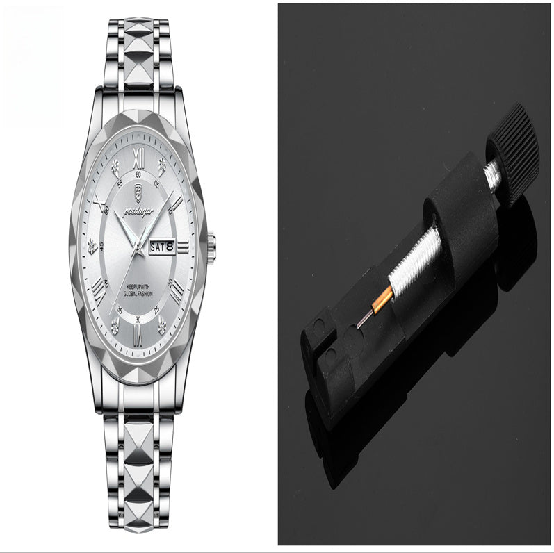 Montre à quartz lumineuse étanche pour homme avec double calendrier - LUXARAH