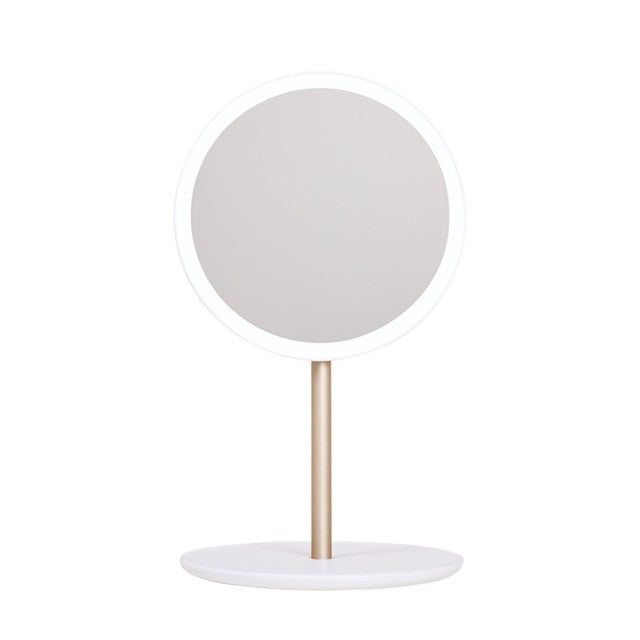 Miroir de maquillage pliable Ă LED - LUXARAH