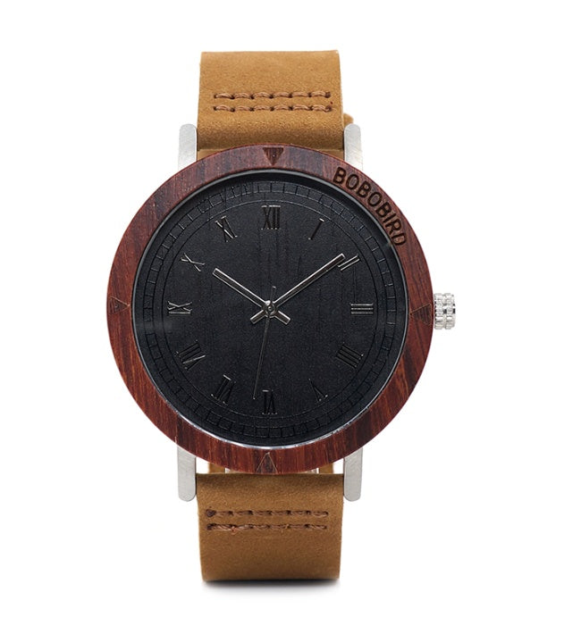 Montre en bois de bambou