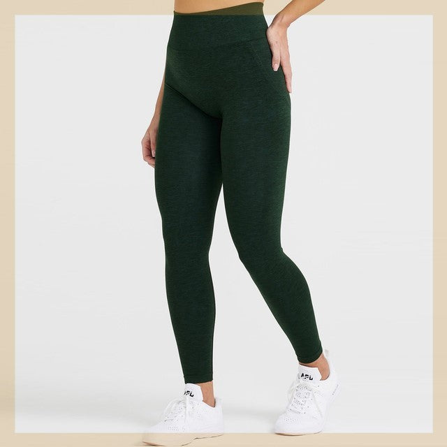 Leggings sans couture pour femmes, legging froissé pour le travail - LUXARAH