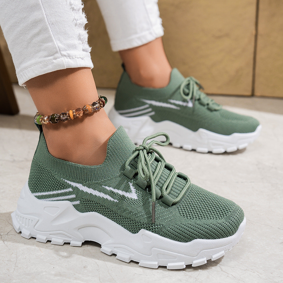 Chaussures de sport légères et décontractées pour femmes, à semelle souple
