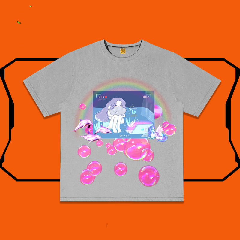 T-shirt polyvalent surdimensionné et irrégulier personnalisé - LUXARAH