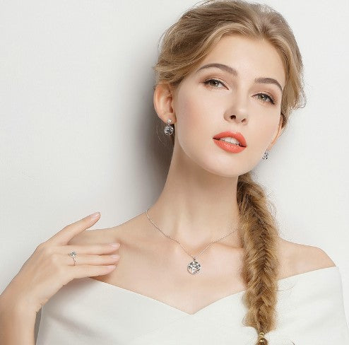 Collier avec pendentif arbre de vie en argent sterling 925 pour femme, bijou tendance, cadeau - LUXARAH