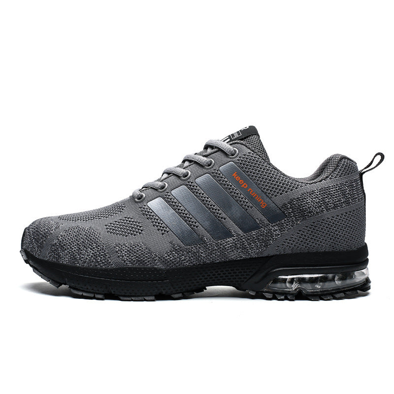 Chaussures de sport respirantes et décontractées pour hommes, tissées volantes, coussin d'air, pour le fitness et la course à pied - LUXARAH