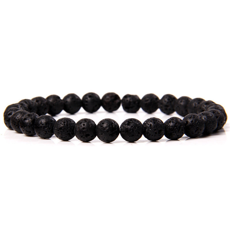 Bracelet en pierre naturelle de 6 mm, tissé à la main, bracelet énergétique - LUXARAH