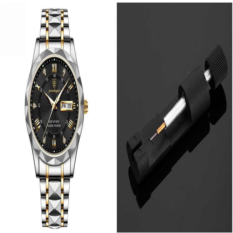 Montre à quartz lumineuse étanche pour homme avec double calendrier - LUXARAH