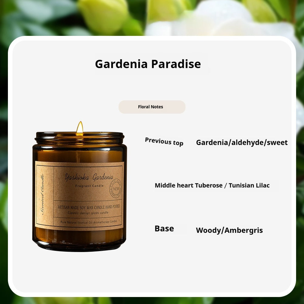 Bougie d'aromathérapie haut de gamme en cire de soja sans fumée