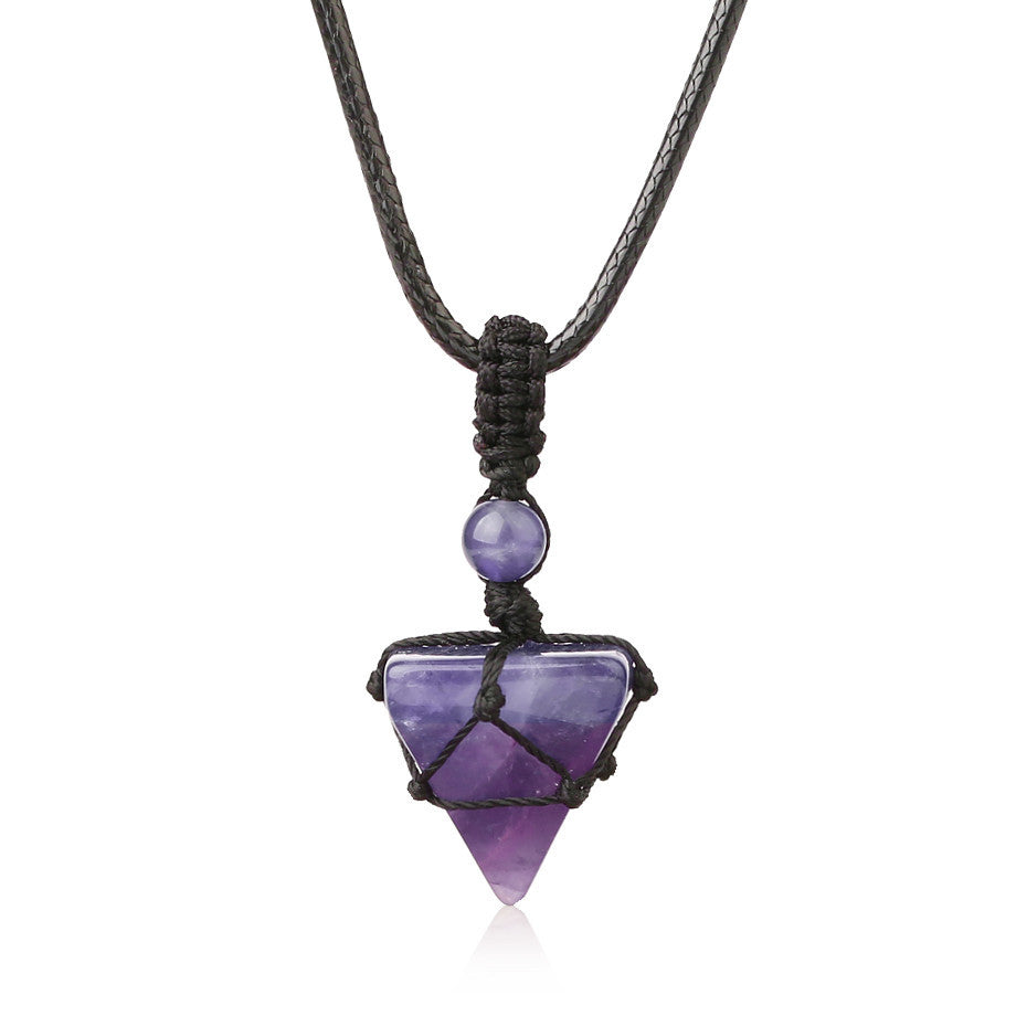 Crystal and natural stone necklaces for men and women
