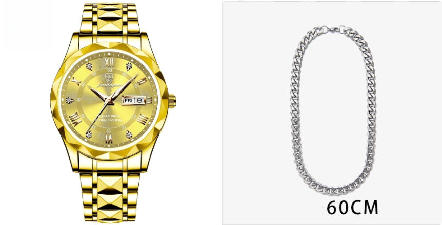 Montre à quartz lumineuse étanche pour homme avec double calendrier - LUXARAH
