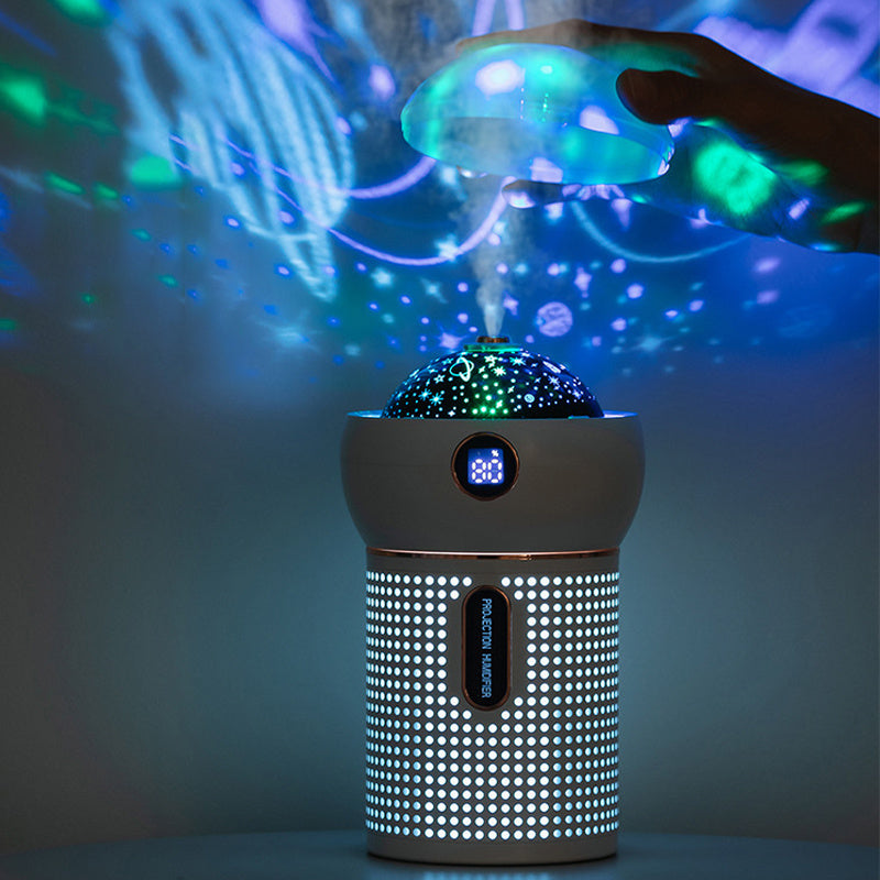 Nouveau diffuseur d'arômes avec veilleuse de projection, humidificateur d'air, rechargeable par USB, diffuseur d'huiles essentielles, vaporisateur hydratant, machine à vapeur