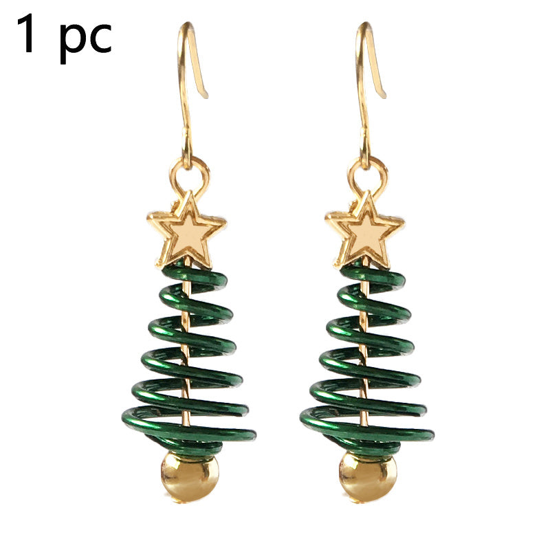Boucles d'oreilles de Noël DIY en forme d'étoile et d'arbre de Noël