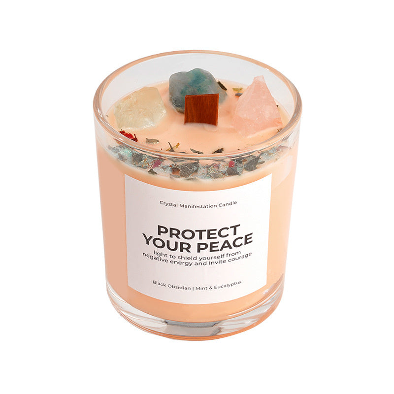 Bougie parfumée à la cire de soja faite à la main