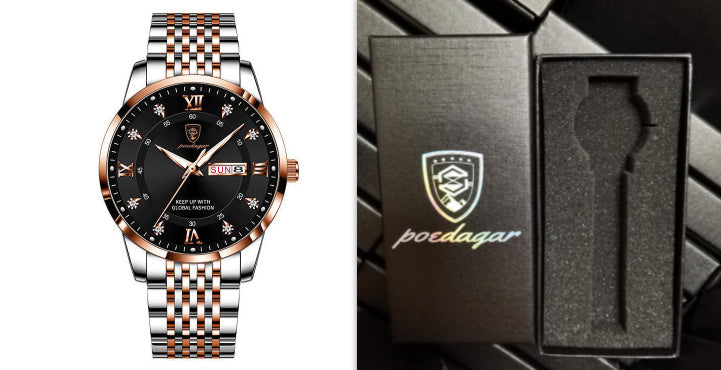 Nouvelle montre homme étanche avec calendrier lumineux - LUXARAH