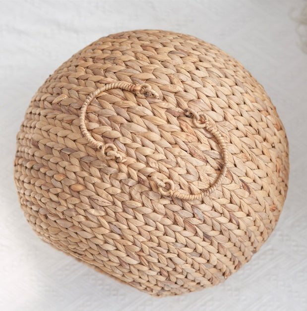 Lit circulaire en rotin tissé pour chat - LUXARAH