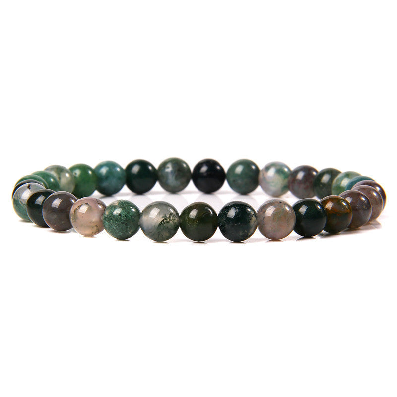 Bracelet en pierre naturelle de 6 mm, tissé à la main, bracelet énergétique - LUXARAH