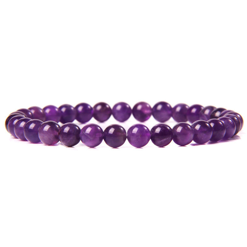 Bracelet en pierre naturelle de 6 mm, tissé à la main, bracelet énergétique - LUXARAH