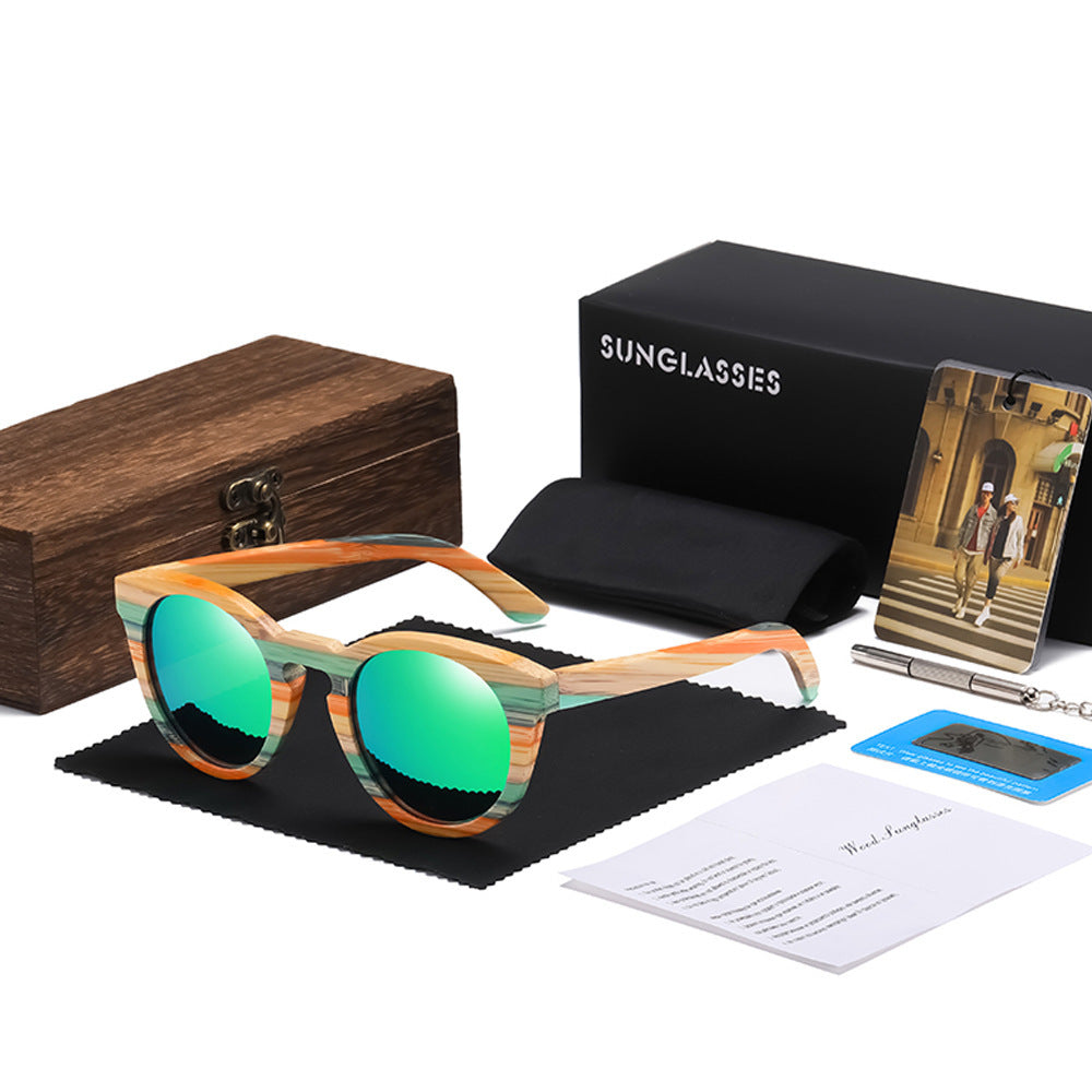 Lunettes de soleil polarisées en bois de bambou