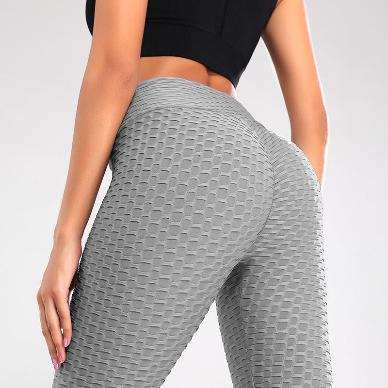 Pantalons de yoga fitness pour femmes, leggings taille haute gainants pour la course à pied