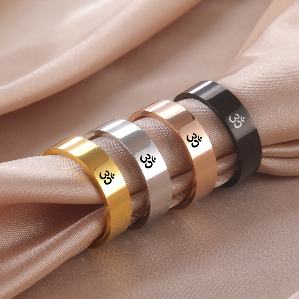 Anneau de yoga en acier inoxydable pour hommes et femmes - LUXARAH