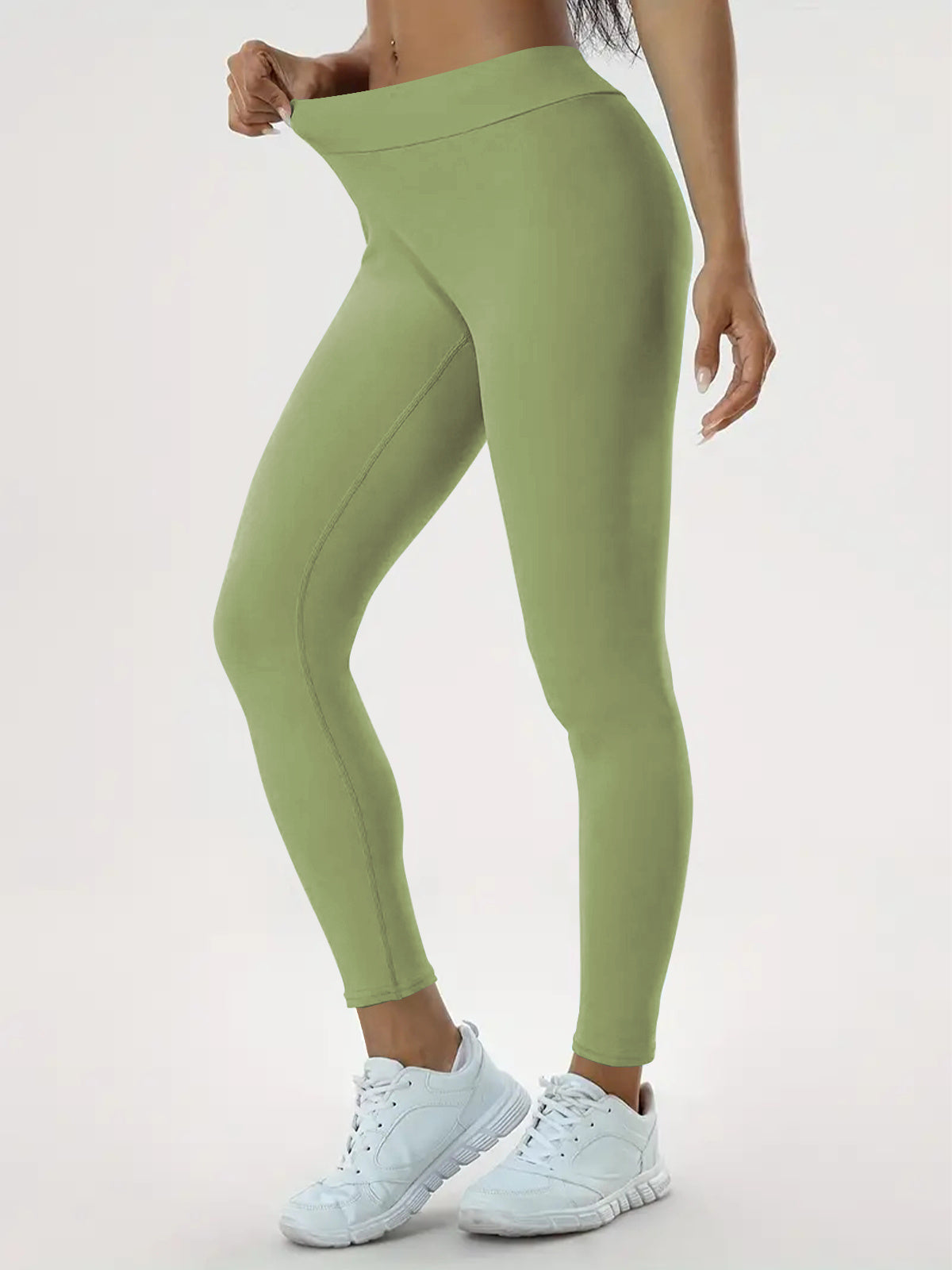 Pantalon de yoga taille haute pour femme, pantalon de fitness moulant et élastique
