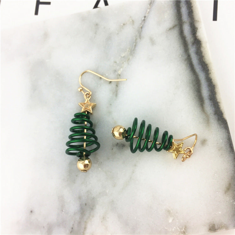 Boucles d'oreilles de Noël DIY en forme d'étoile et d'arbre de Noël
