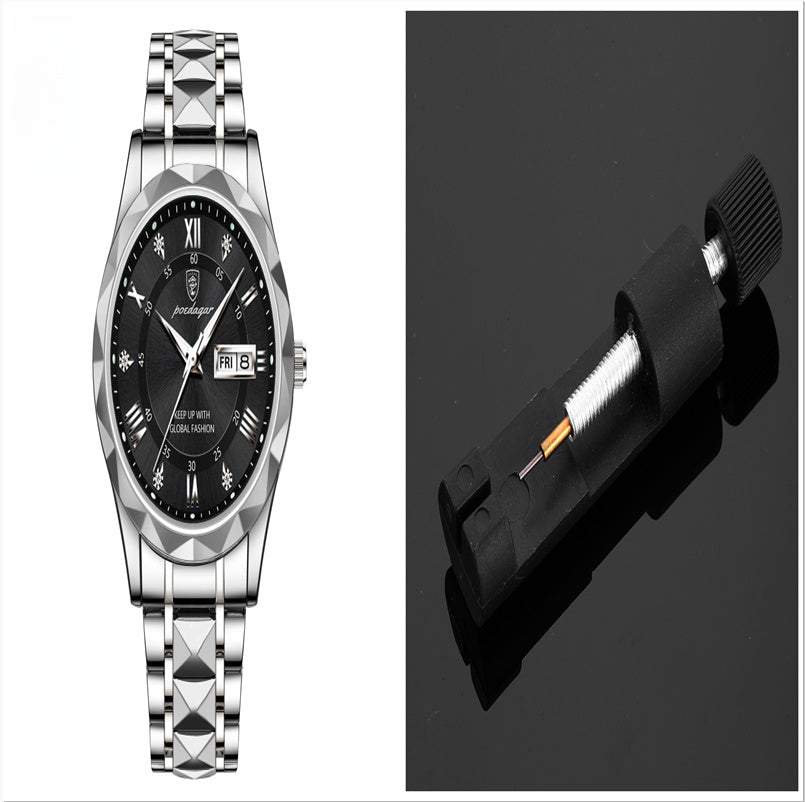 Montre à quartz lumineuse étanche pour homme avec double calendrier - LUXARAH