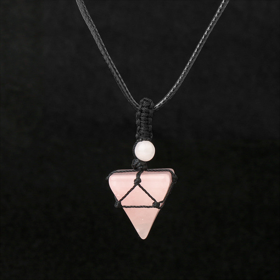 Crystal and natural stone necklaces for men and women