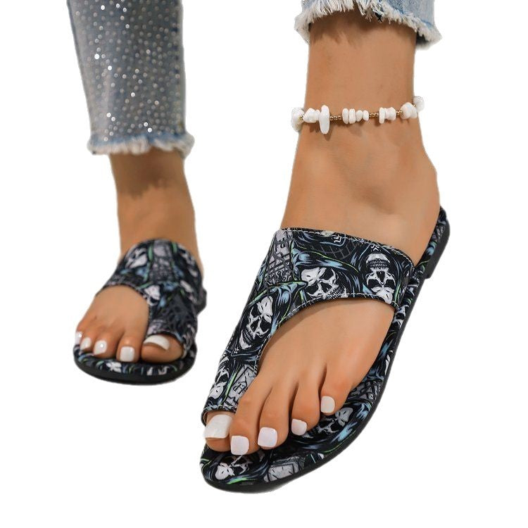 Chaussons style ethnique grande taille pour femmes, style romain
