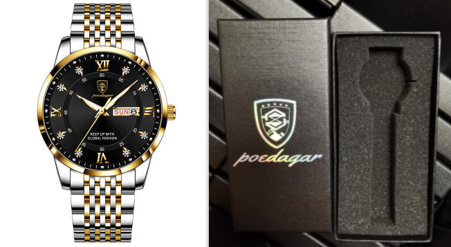 Nouvelle montre homme étanche avec calendrier lumineux - LUXARAH