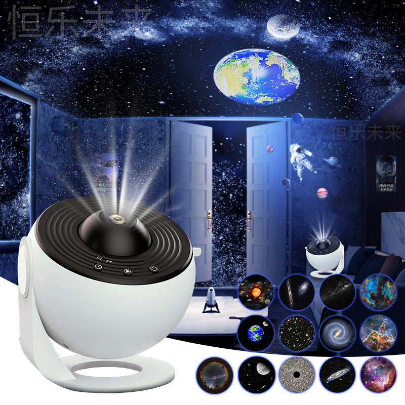 Projecteur de ciel étoilé, veilleuse, rotation à 360°, planétarium, lampe pour chambre d'enfant, cadeau de Saint-Valentin, décoration de mariage