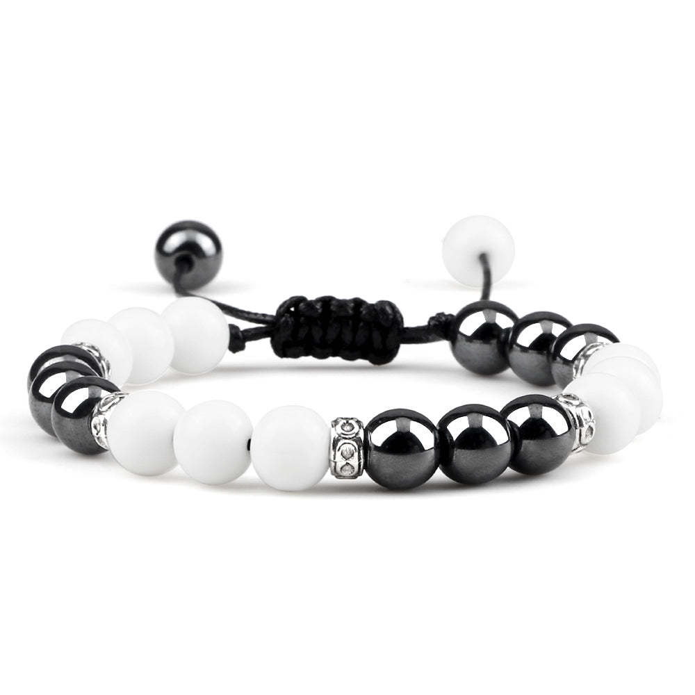 Bracelet en hématite tissé pour le couple - LUXARAH